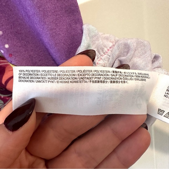 Disney Store Purple Rapunzel Nightgown with Floral Accents - Picture 8 of 9